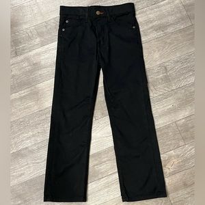 Kids Wrangler black pants, size 7